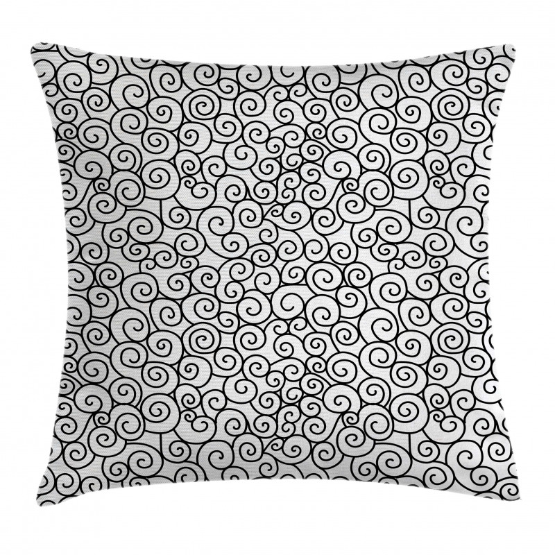 Curvy Spiral Branch Pillow Cover