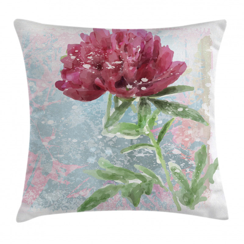 Peony Blossoms Growth Pillow Cover