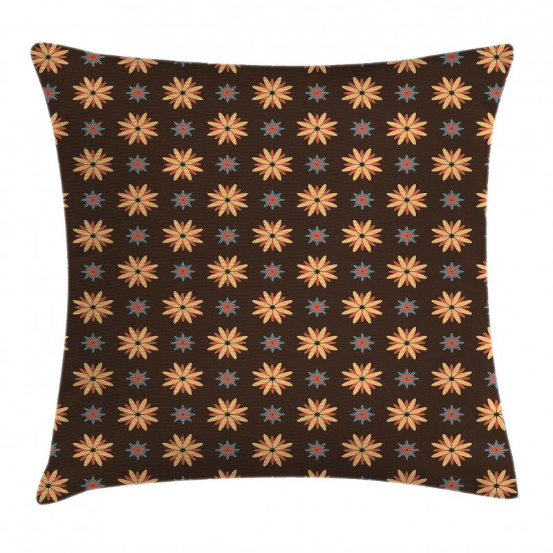 Summer Time Orange Flower Pillow Cover