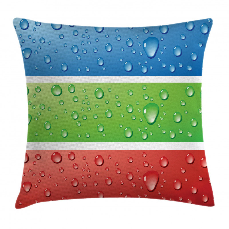Water Drops on a Plastic Pillow Cover