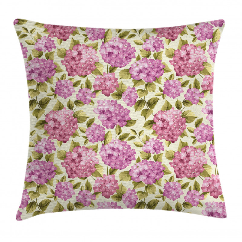 Flower with Leaves Pillow Cover