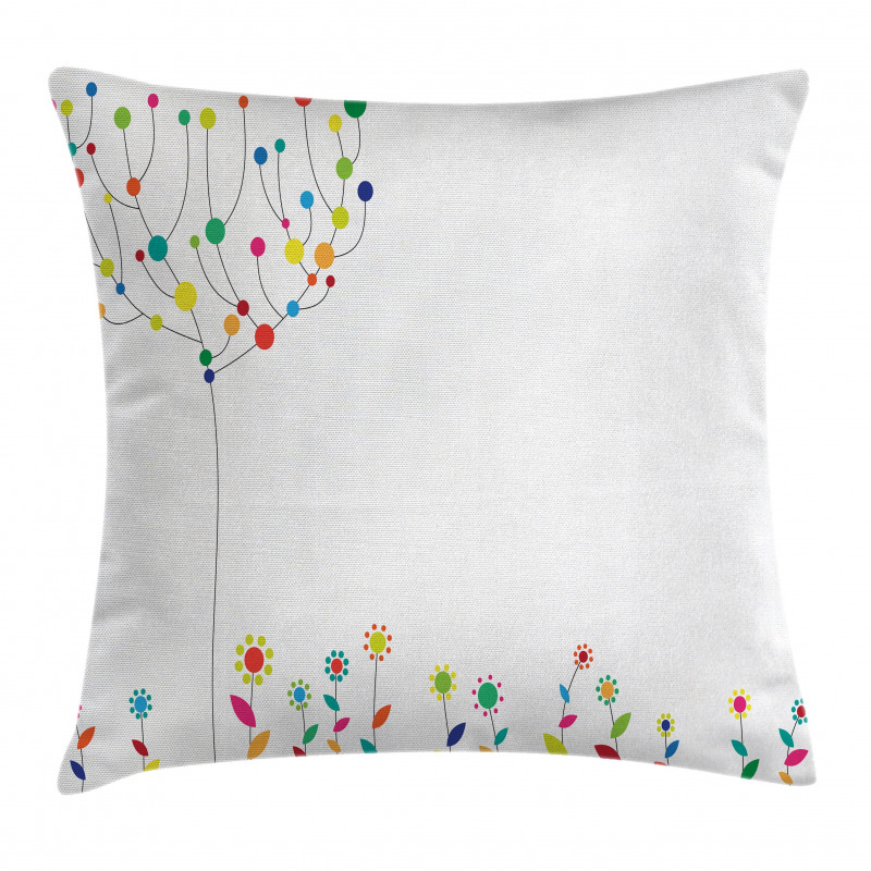 Tree Branch Spring Buds Pillow Cover