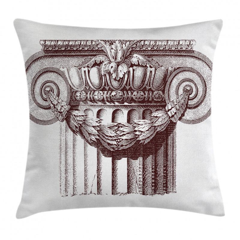 Antique Column Roman Pillow Cover
