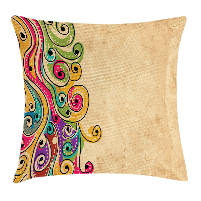 Folk Art Forms Pillow Cover