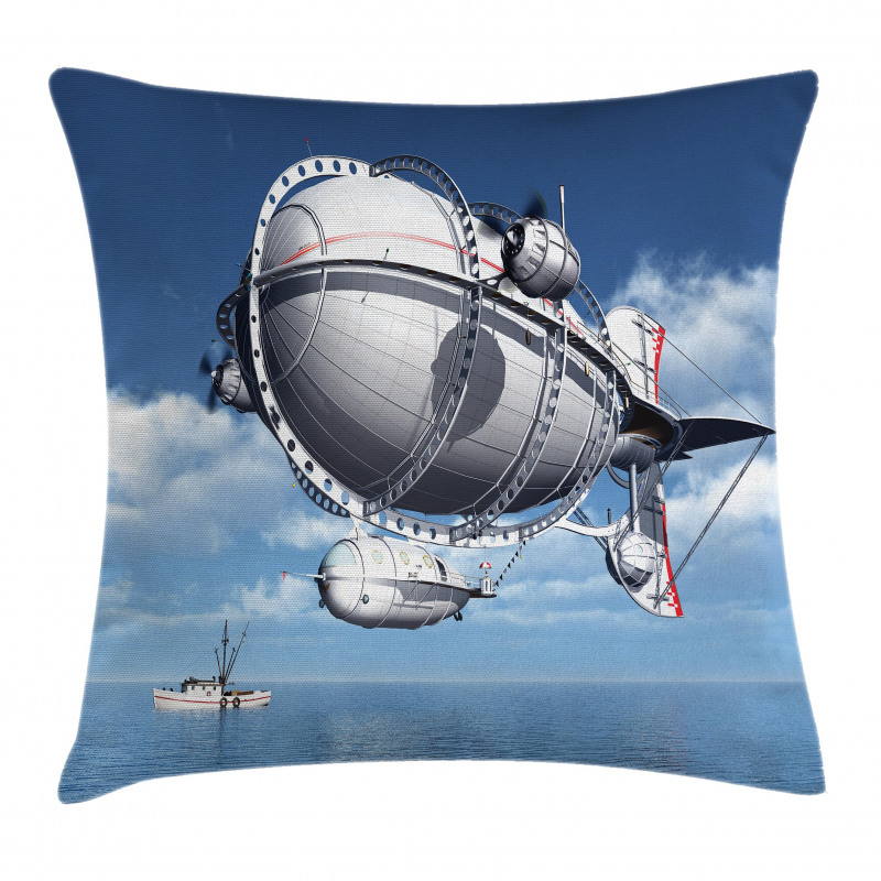 Sea Flying Cloudy Sky Pillow Cover
