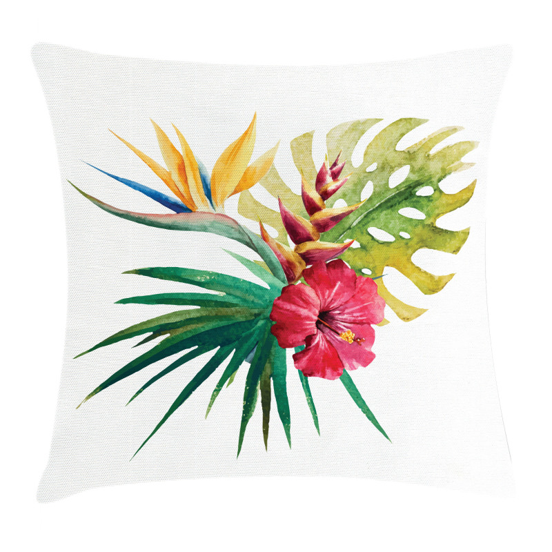 Wild Tropical Orchid Pillow Cover