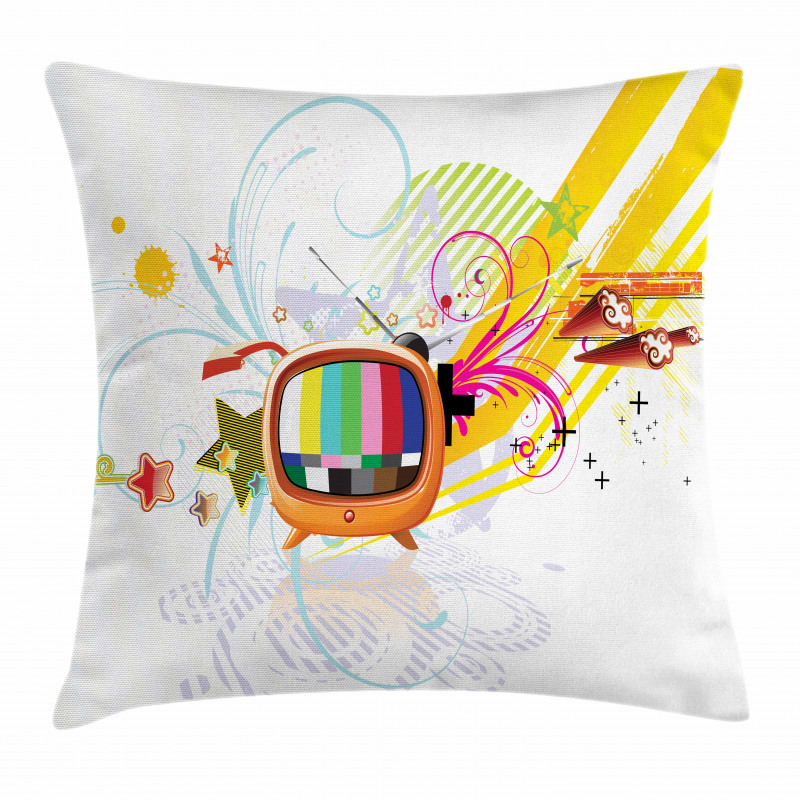 Digital Media TV Art Pillow Cover