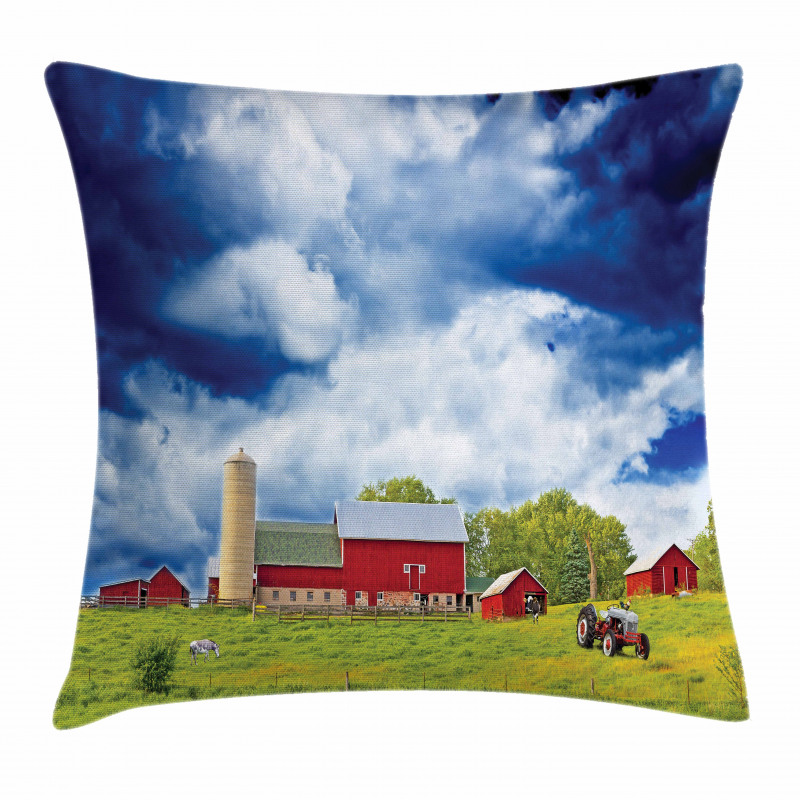 Warehouse Barn Scenery Pillow Cover
