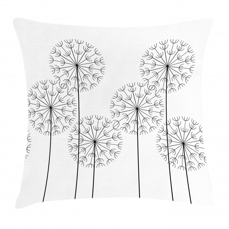 Digital Flower Dandelion Pillow Cover