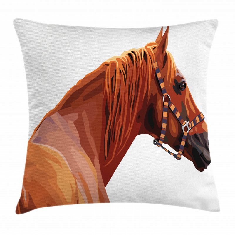 Race Jokey Horse Nature Pillow Cover