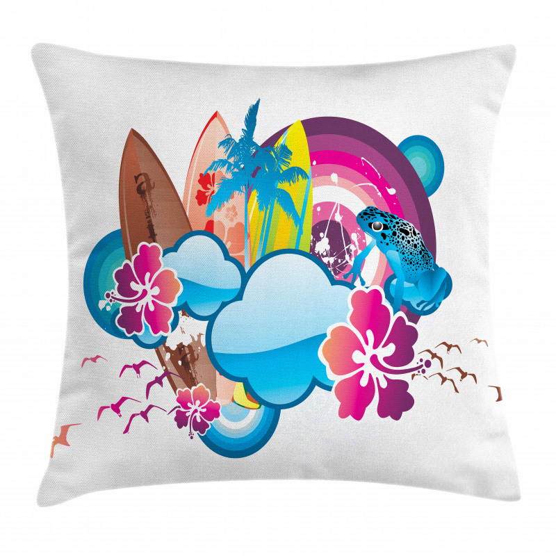 Season Hot Beach Vbes Pillow Cover