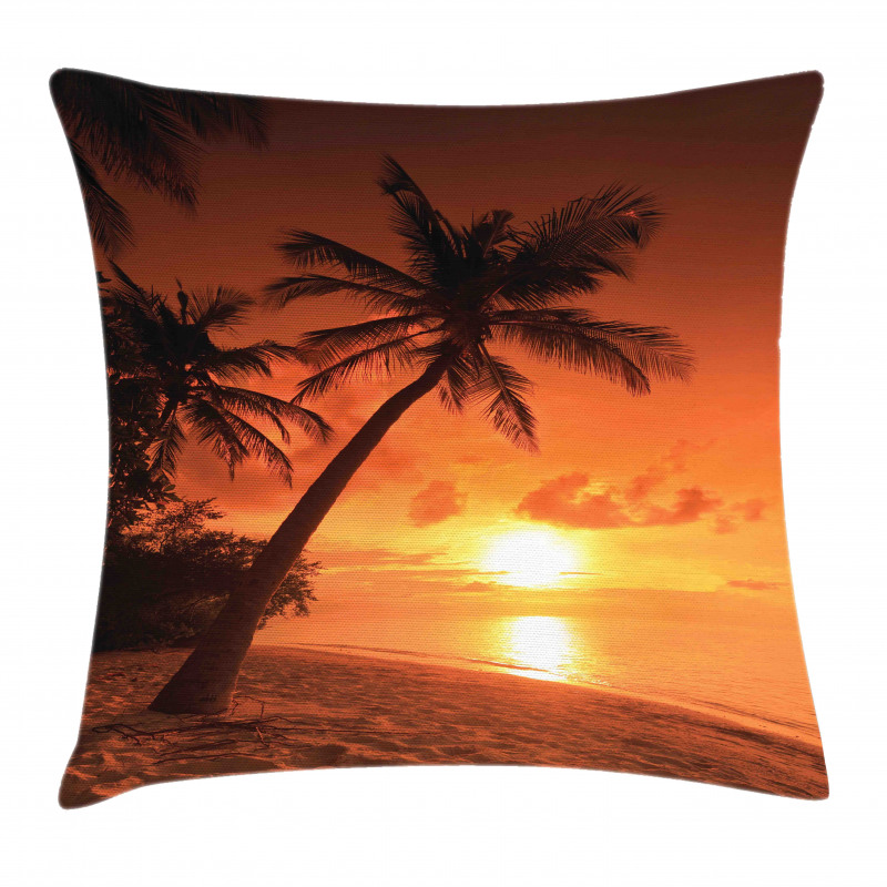Twilight Coconut Palms Pillow Cover