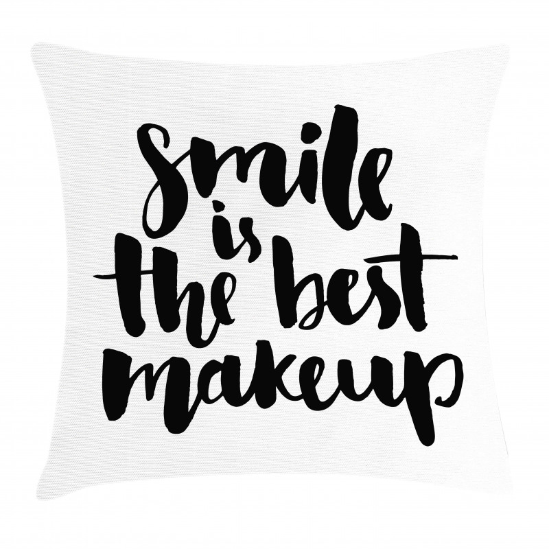 Smile Motivational Letter Pillow Cover
