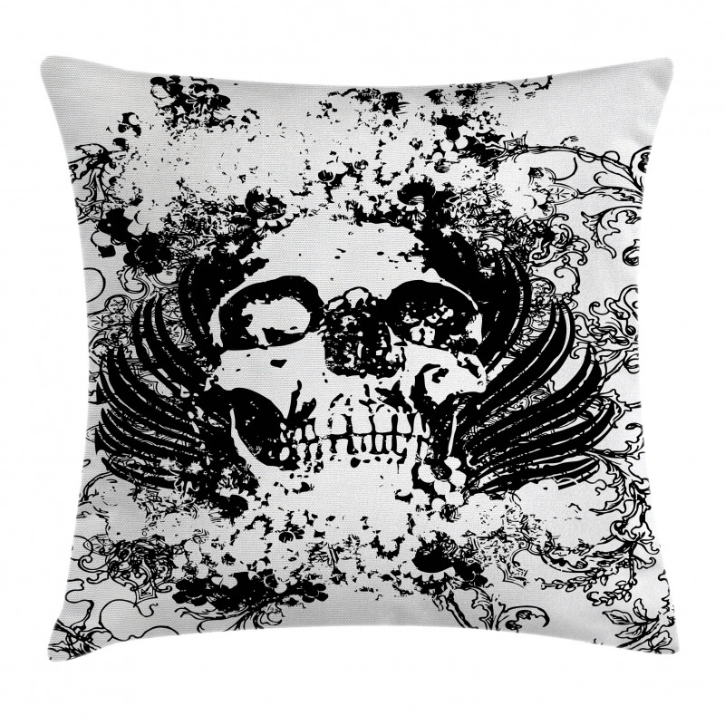 Dark Horror Scary Skull Pillow Cover