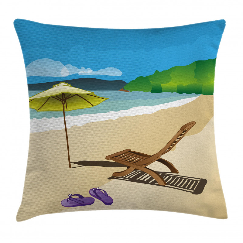 Sunshine Sand Waves Pillow Cover