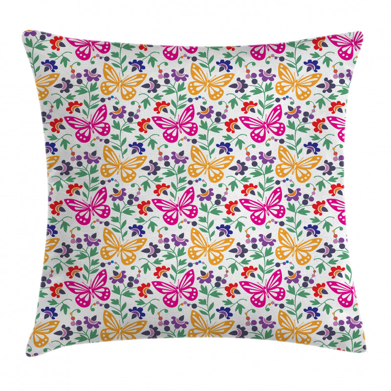 Vibrant Summer Blooms Pillow Cover