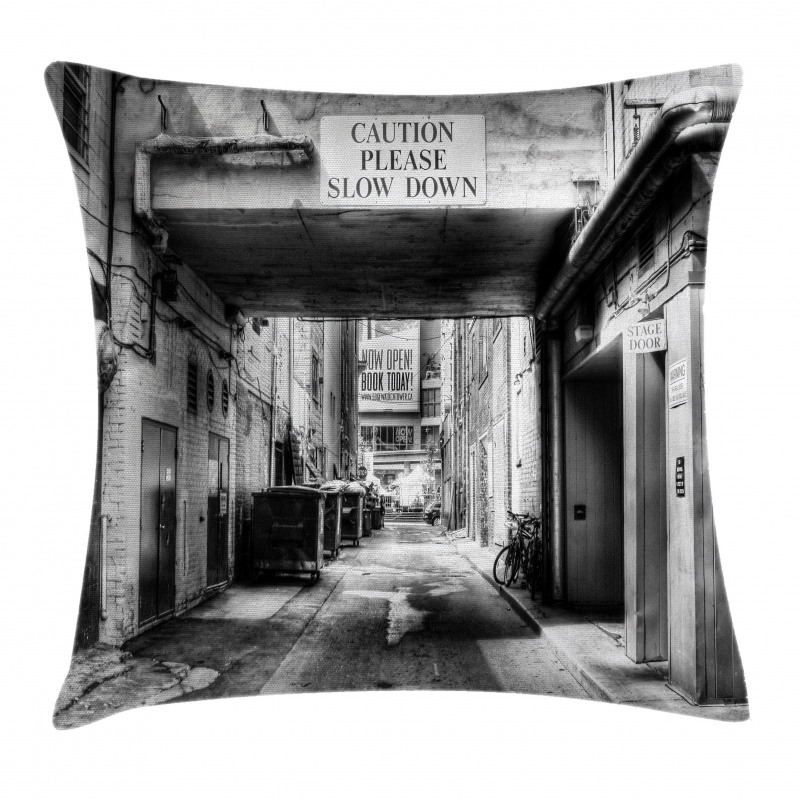 Old Fashion Urban District Pillow Cover