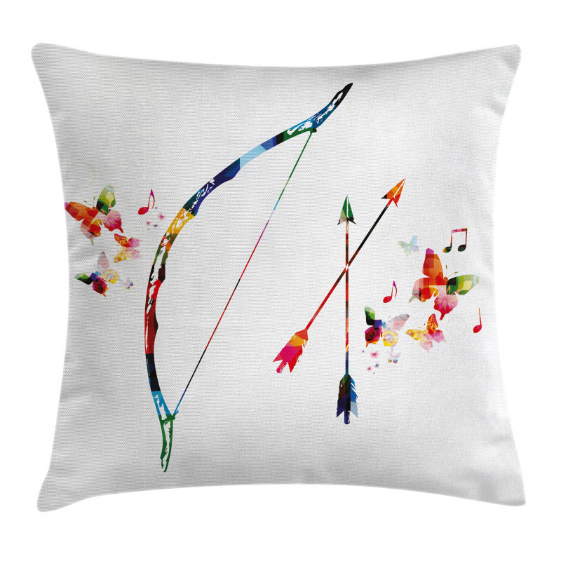 Abstract Bow and Arrow Pillow Cover
