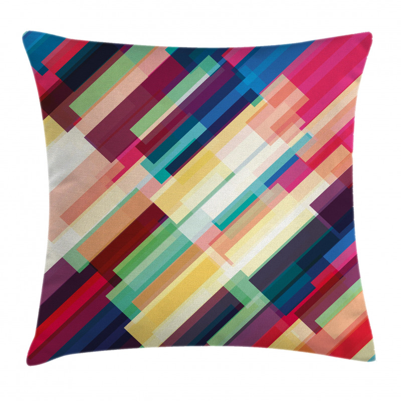 Geometric Color Lines Pillow Cover