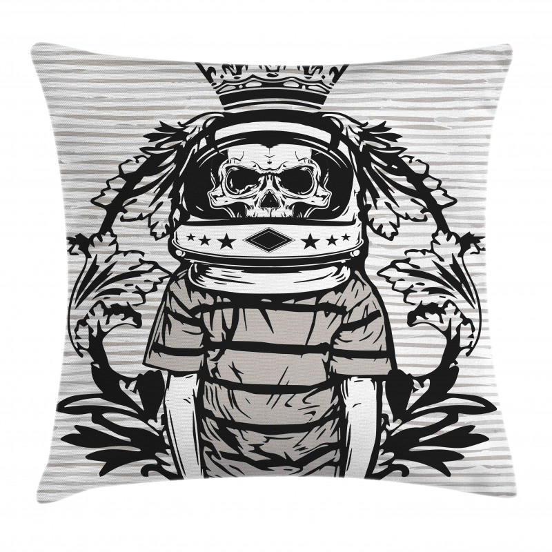 Skull Astronaut Man Pillow Cover