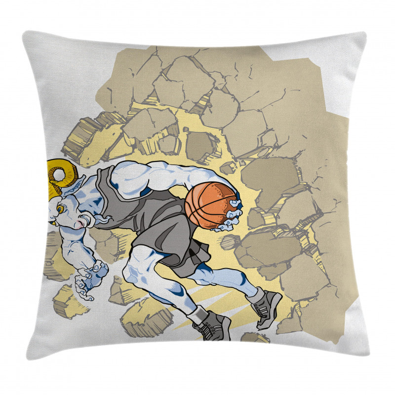 Farm Sheep Basketball Pillow Cover