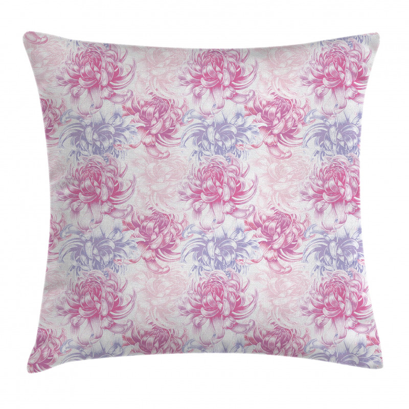 Romantic Floral Design Pillow Cover