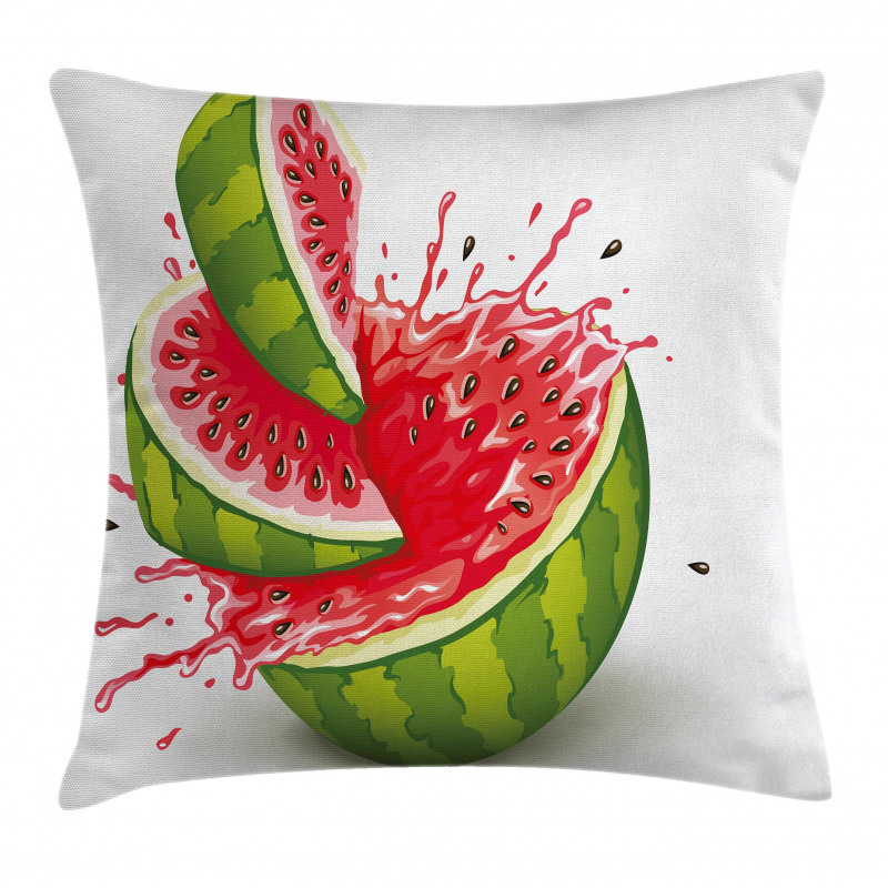 Watermelon Cuts Juice Pillow Cover