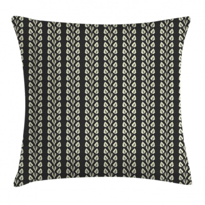 Vertical Wavy Leaf Pillow Cover