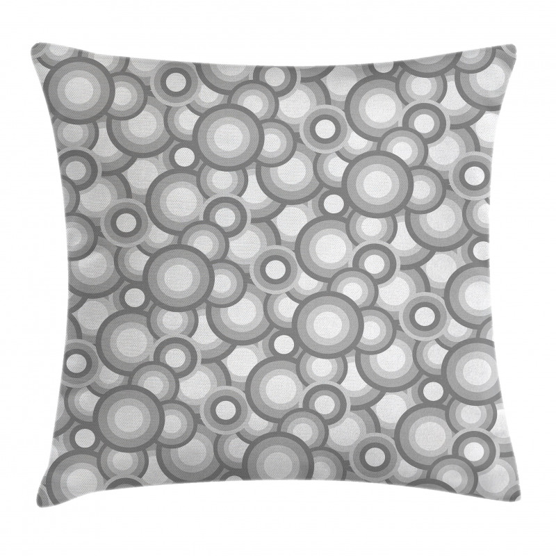 Grey White Balls Rounds Pillow Cover