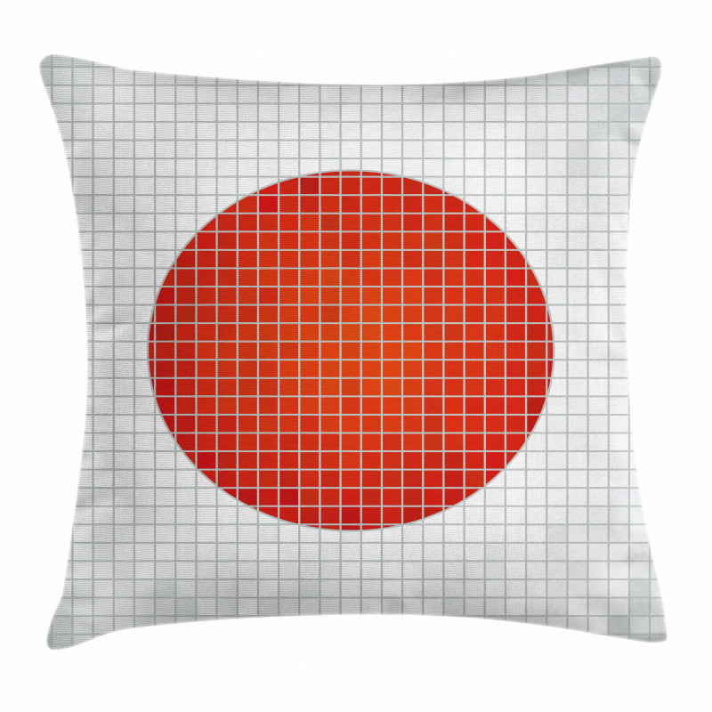 Mosaic Flag of Japan Pillow Cover