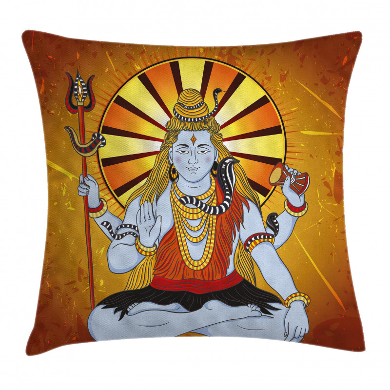 Figure Idol Grunge Style Pillow Cover