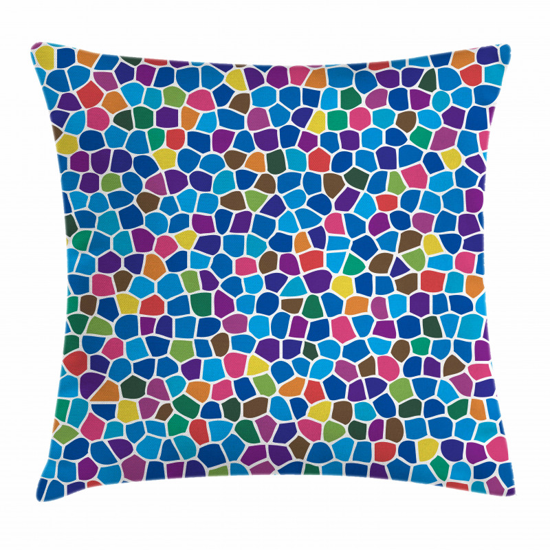 Vivid Mosaic Design Pillow Cover