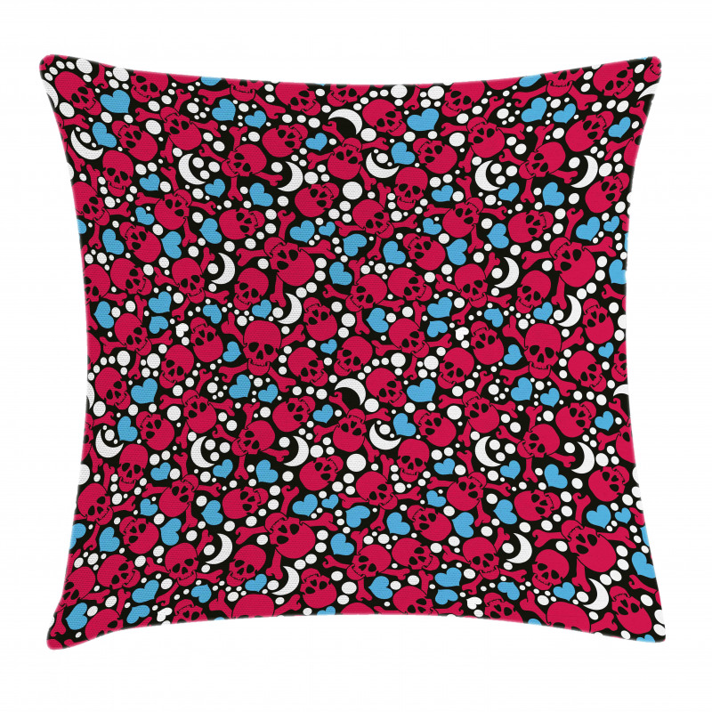 Crosses Hearts Moons Pillow Cover