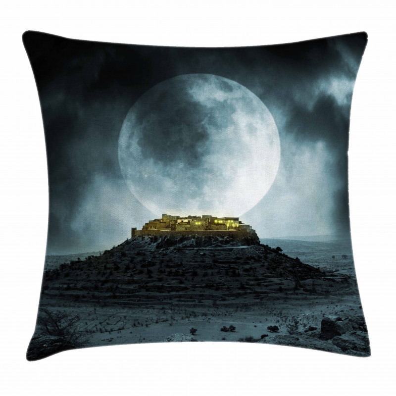 Full Moon and Castle Pillow Cover