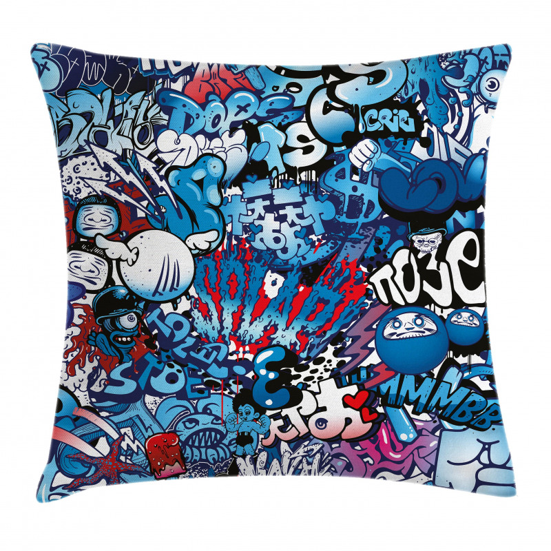 Graffiti Street Art Pillow Cover