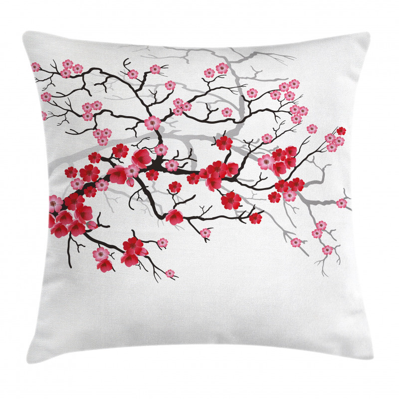 Blossoms Sakura Plant Pillow Cover