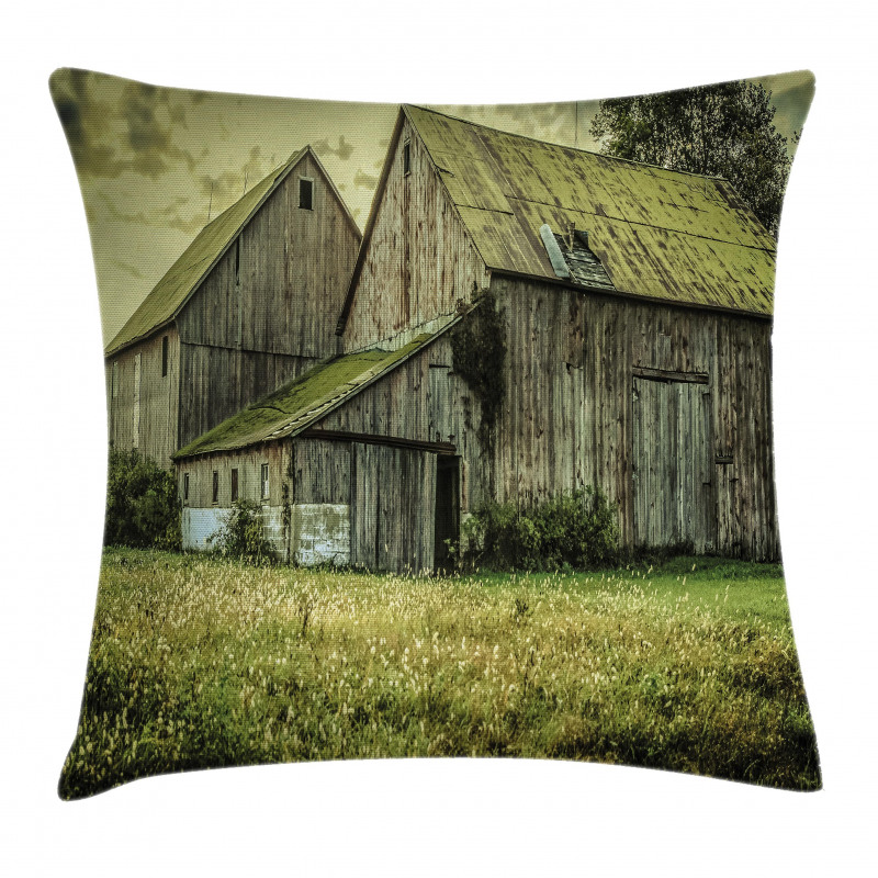 American Farmer Barn Pillow Cover