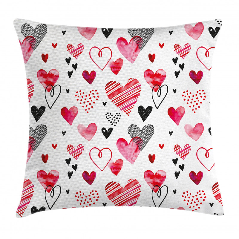 Various Heart Shapes Pillow Cover