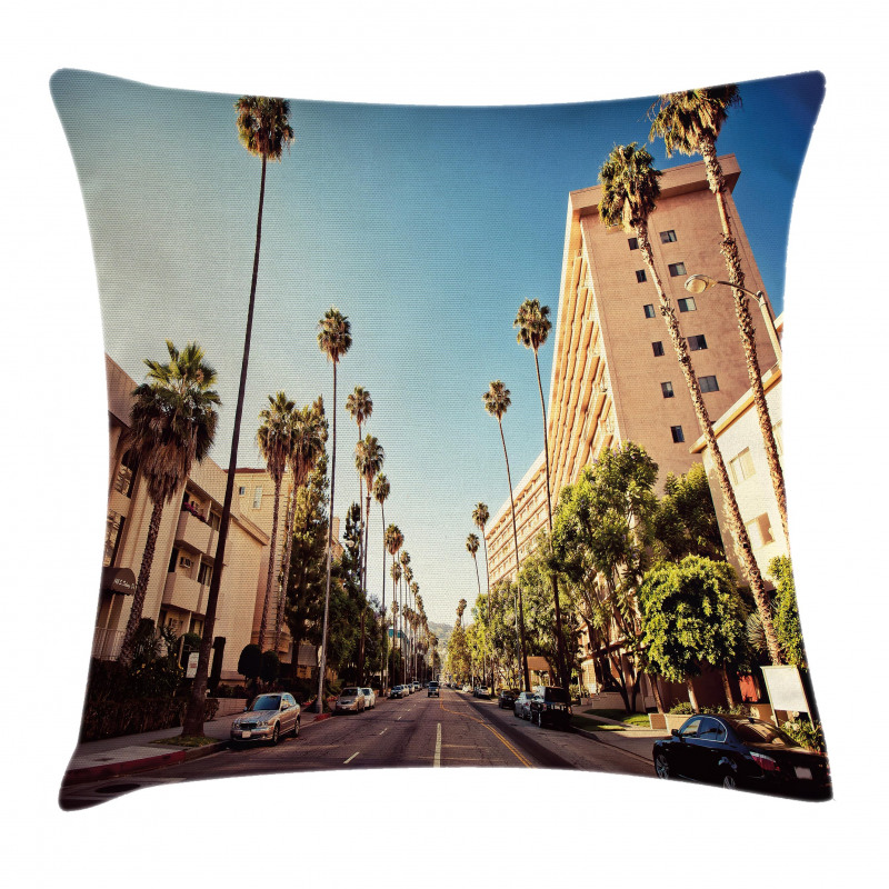 Beverly Hills Street View Pillow Cover