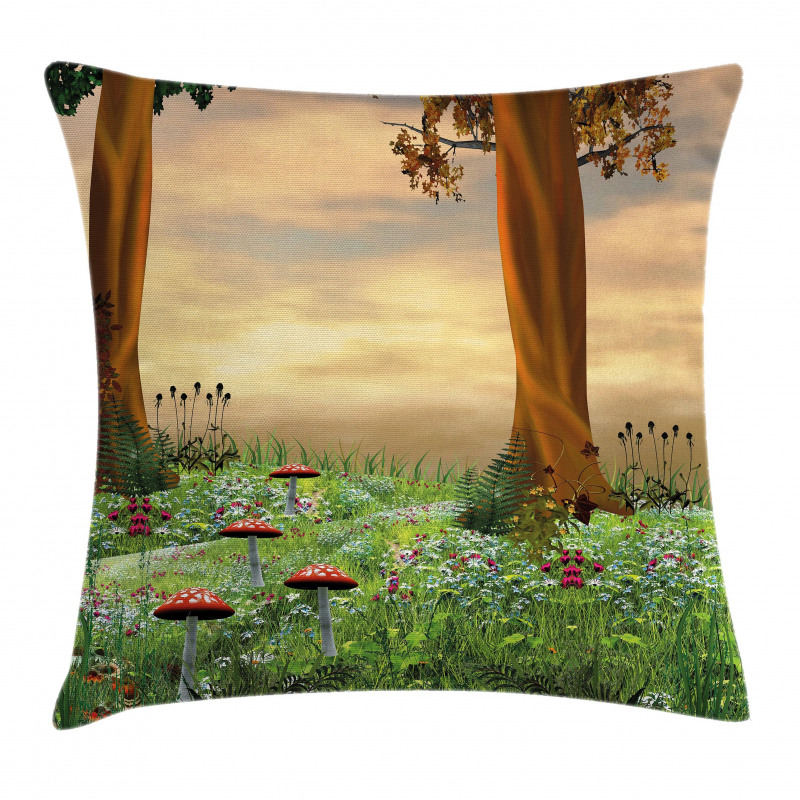 Enchanted Woods Sunset Pillow Cover