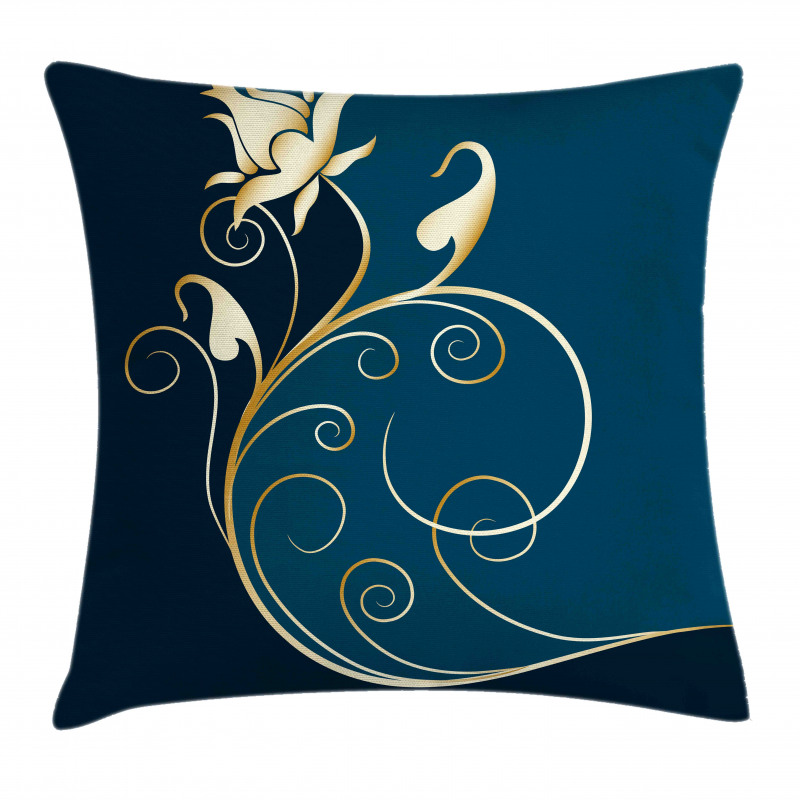 Swirled Flower Petals Pillow Cover