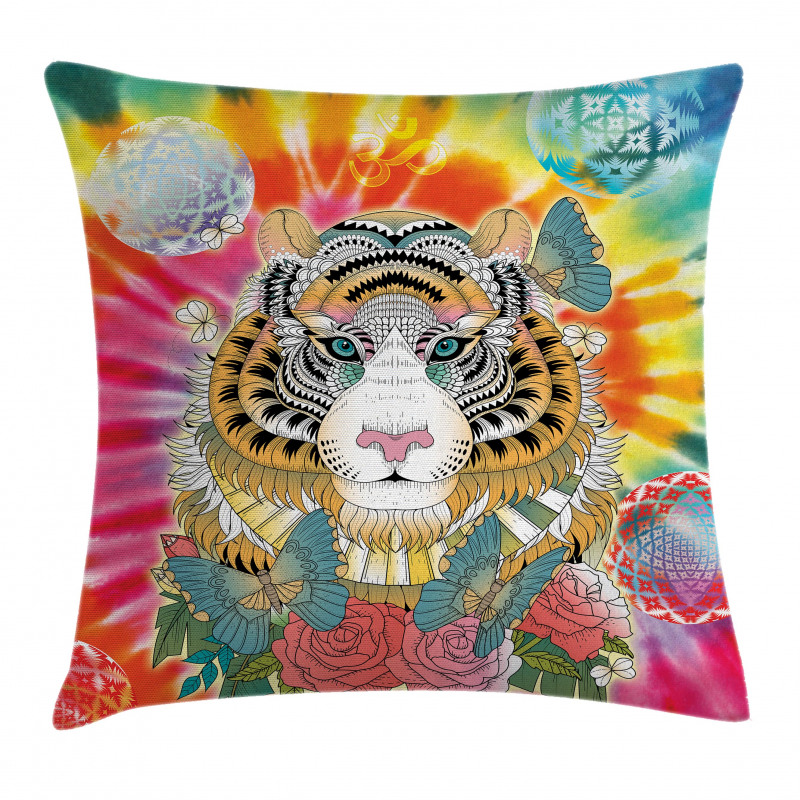 Tiger Head Pillow Cover