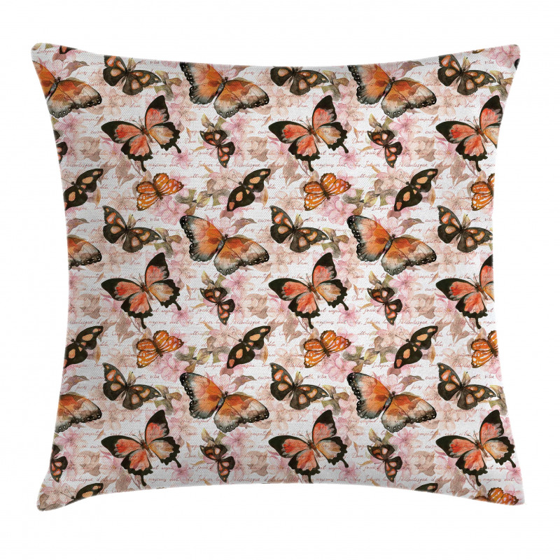 Love Letters Watercolor Pillow Cover