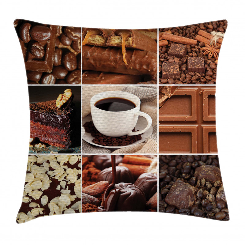 Coffee Chocolate Cocoa Pillow Cover