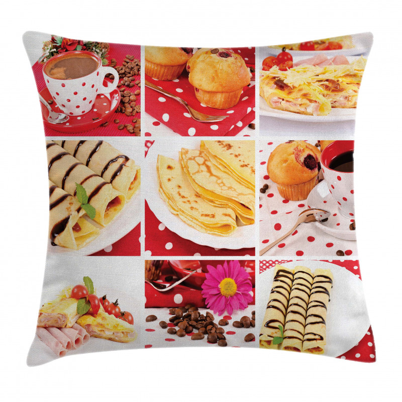 Bakery Collage Photo Pillow Cover