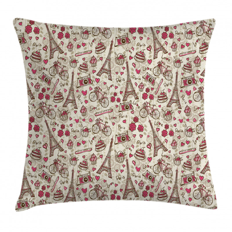 Europe French Paris Pillow Cover