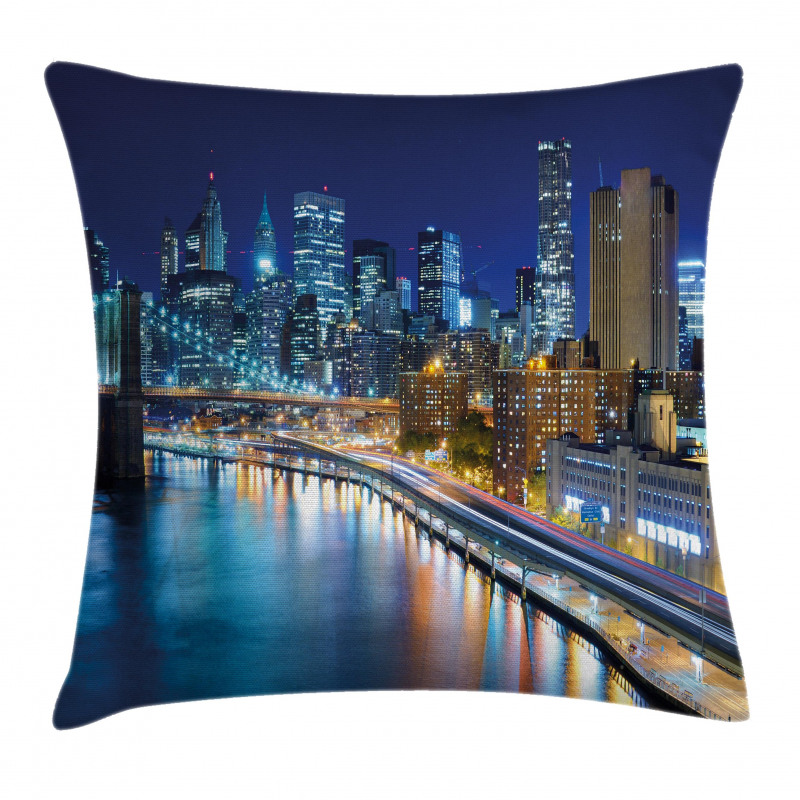 View of New York City Pillow Cover