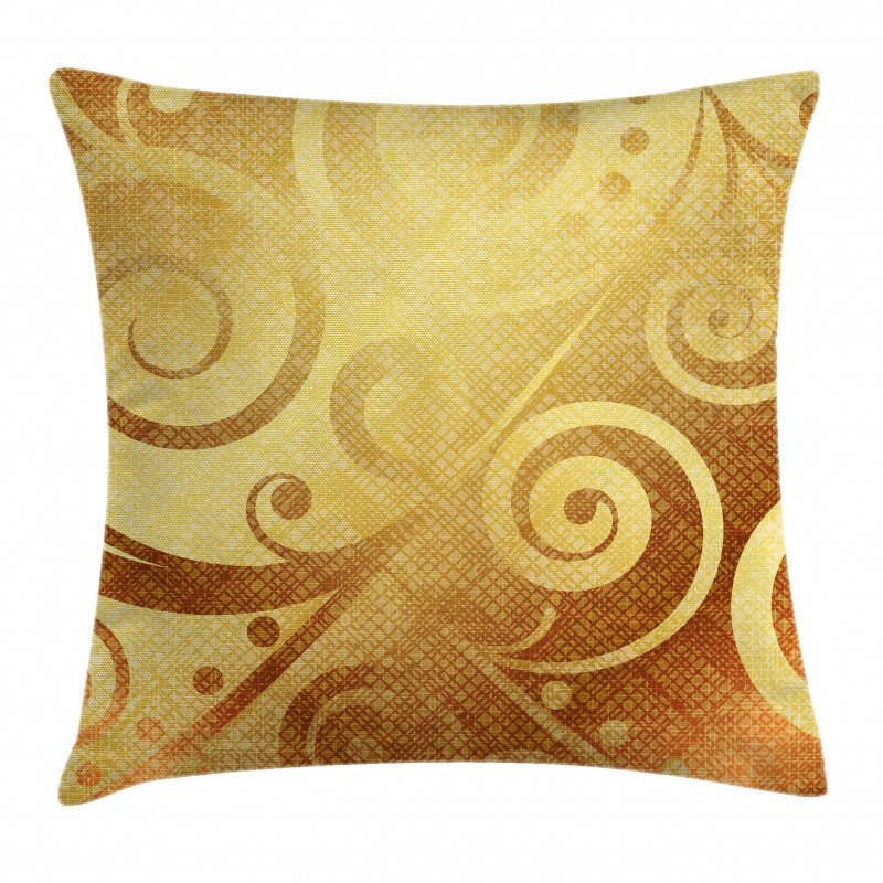 Floral Swirls Leaves Pillow Cover