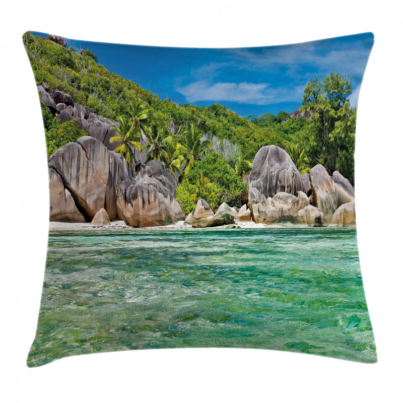 Scenery of Island Tree Pillow Cover