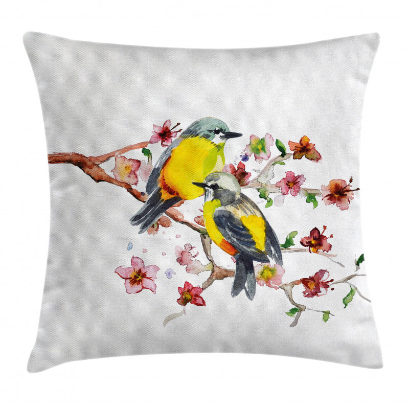 Birds on the Branches Pillow Cover